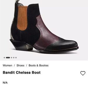 COACH bandit booties limited edition Size 7